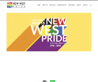 Newwestpride.ca(A beacon for the LGBTQ2S) Screenshot