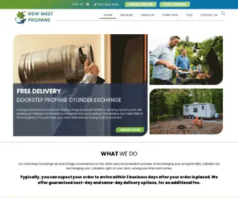 Newwestpropane.com(Calgary, Red Deer Propane Tank Delivery, Exchange, Refill) Screenshot