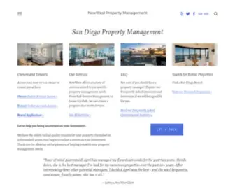 Newwestpropertymanagement.com(NewWest Property Management) Screenshot