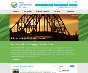 Newwestschools.ca(New Westminster) Screenshot