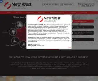 Newwestsportsmedicine.com(New West Sports Medicine & Orthopaedic Surgery) Screenshot