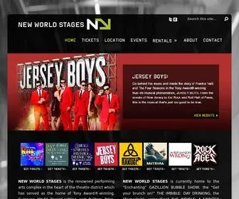 Newworldstages.com(New World Stages) Screenshot