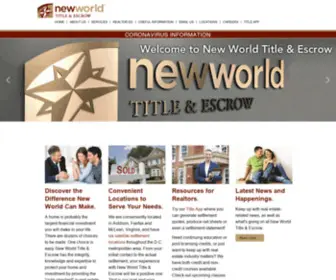 NewWorldtitle.com(New World Title & Escrow) Screenshot