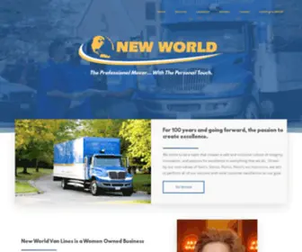 Newworldvanlines.com(The largest independent van line devoted exclusively to global corporate relocations) Screenshot