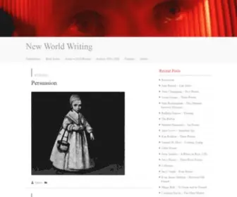 NewWorldwriting.net(New World Writing) Screenshot