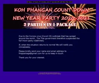 Newyearpartykohphangan.com(NEW YEAR COUNTDOWN FULL MOON PARTY) Screenshot