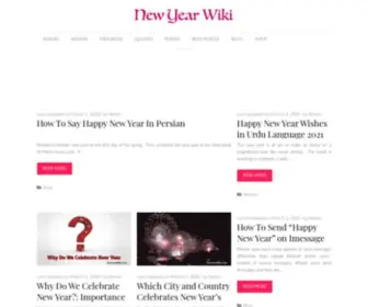 Newyearwiki.com(New Year Wiki) Screenshot