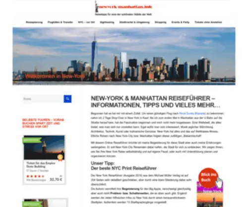 Newyork-Manhattan.info(New York Reiseführer) Screenshot