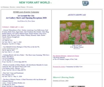 NewyorkartWorld.com(New York Art World) Screenshot