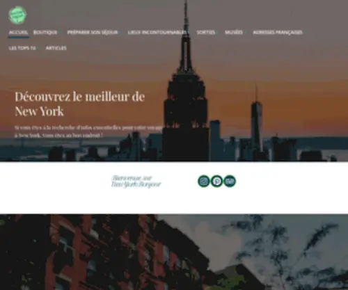 Newyorkbonjour.com(Découvrez le meilleur de New York) Screenshot