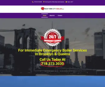 Newyorkcityboilers.com(Home 24 HOUR EMERGENCY SERVICE) Screenshot