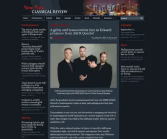 Newyorkclassicalreview.com(New york classical review) Screenshot