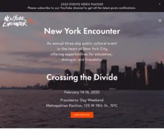 Newyorkencounter.org(New York Encounter) Screenshot