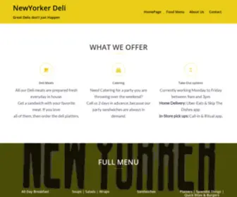 Newyorkerdeli.ca(NewYorker Deli) Screenshot