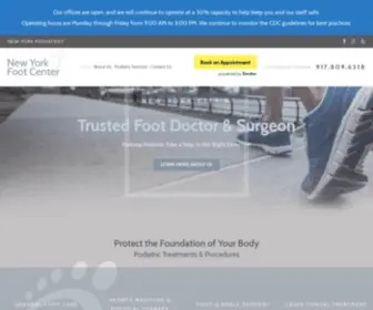 Newyorkfootcenter.com(Trusted New York City podiatrist Dr. Robertson) Screenshot