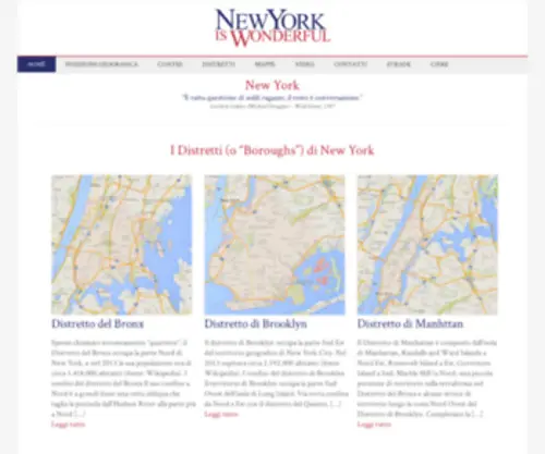Newyorkiswonderful.it(Conoscere New York) Screenshot