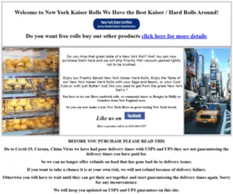Newyorkkaiserrolls.com(New York Kaiser Rolls) Screenshot