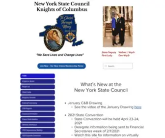 Newyorkknights.com(NYS Council) Screenshot