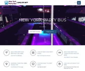 Newyorkpartybus.com Screenshot