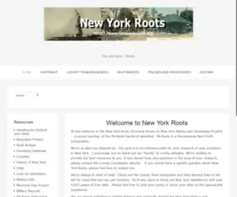 Newyorkroots.org(The New York Genealogy Project) Screenshot