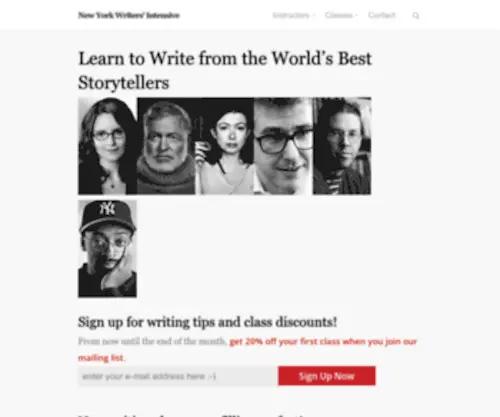 Newyorkwritersintensive.com(Writing Classes NYC) Screenshot
