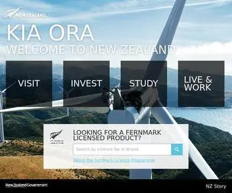 Newzealand.com(New Zealand Travel and New Zealand Business) Screenshot