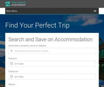 Newzealandaccommodation.com(New Zealand Accommodation Guide) Screenshot