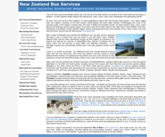 Newzealandbusservices.com(New zealand bus coach ferry services) Screenshot