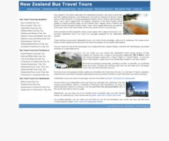 Newzealandbustours.com(New zealand independent bus coach train travel tours) Screenshot