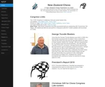 Newzealandchess.co.nz(Official website of the NZCF) Screenshot