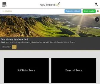 Newzealandsky.ie(New Zealand Holidays 2021/2022) Screenshot