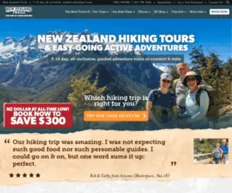 Newzealandtrails.com(New Zealand Hiking and Adventure Tours) Screenshot