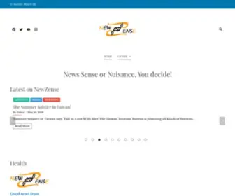 Newzense.com(New Sense or Nonsense) Screenshot