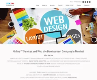 Newzoninfotech.com(Top online digital marketing web site development company in Mumbai) Screenshot