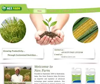 Nex-Farm.com(Nex Farm Products) Screenshot