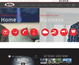 Nex-Tech.com(Internet, TV, Phone and Business IT Technology) Screenshot
