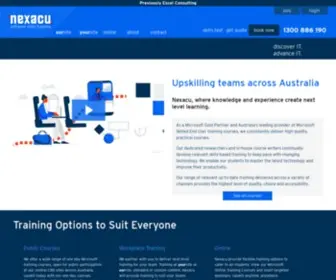 Nexacu.com.au(Microsoft Courses) Screenshot