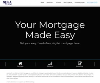 Nexamortgage.com(NEXA Mortgage) Screenshot