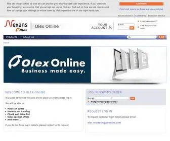 Nexanseshop.com.au(Nexans olex eshop) Screenshot