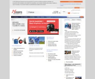Nexans.fr(Cable electrique) Screenshot