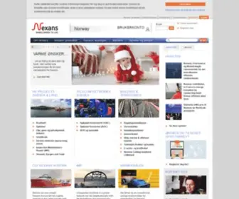 Nexans.no(Global ekspert på kabler og kabelsystemer) Screenshot