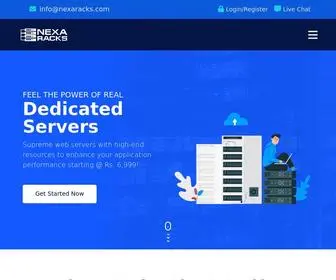 Nexaracks.com(Cheap web hosting india. Nexa Racks) Screenshot