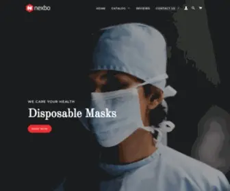 Nexbo.com(Disposable Medical Face Masks & Personal Protective Equipment by NEXBO) Screenshot