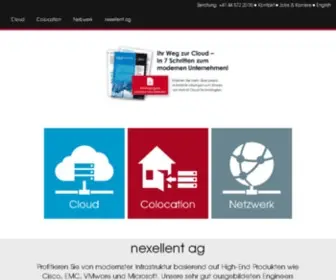 Nexellent.ch(Wir führen Sie mit modernen Technologien und Applikationen in die Digitale Zukunft) Screenshot