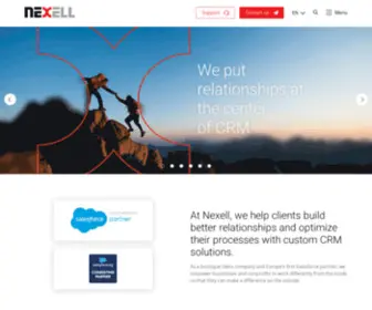 Nexell.net(Your Salesforce Certified Partner in Switzerland) Screenshot