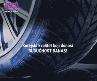 Nexengume.rs(Nexen Tire Srbija) Screenshot