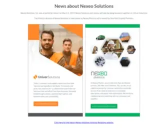 Nexeosolutions.com(Nexeo Solutions) Screenshot