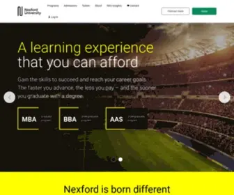 Nexford.org(Nexford University) Screenshot