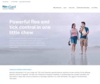 Nexgardfordogs.com(Fleas) Screenshot