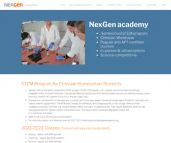 Nexgenacademy.org(Science and Business Classes) Screenshot